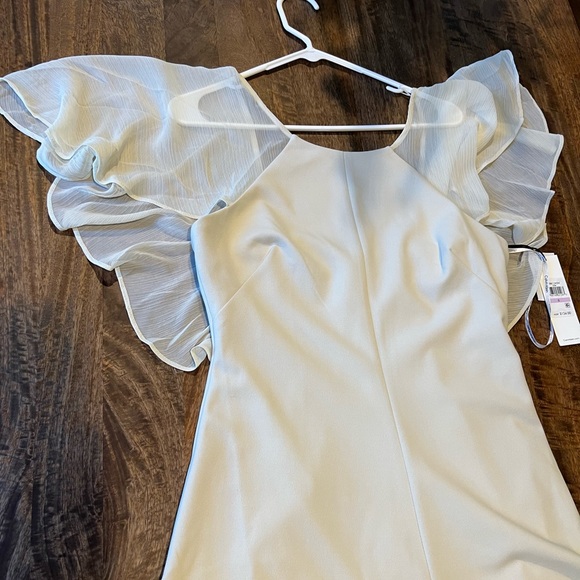 Rare Calvin Klein Beautiful Sheer Sleeves Dress - Picture 7 of 10